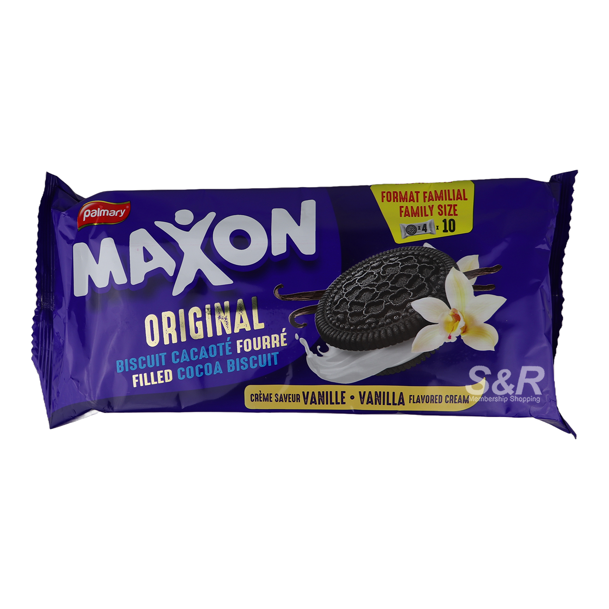 Palmary Maxon Cocoa Filled with Vanilla Biscuit 380g Palmary Maxon Cocoa Filled with Vanilla Biscuit 380g